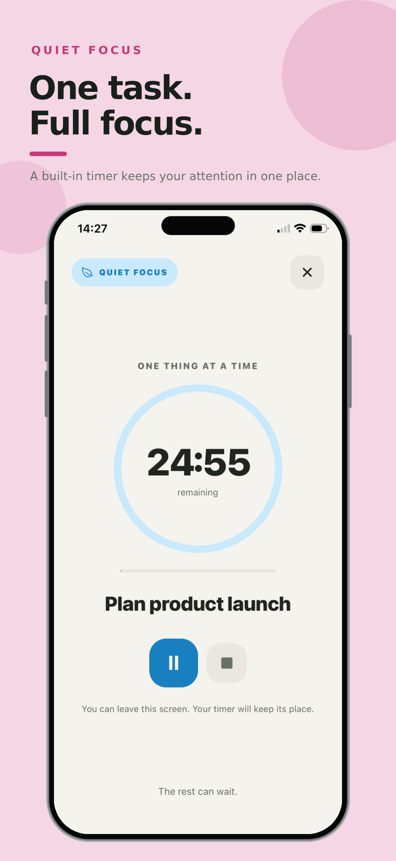 Todara focus timer